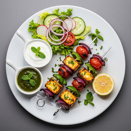 Tandoori Paneer Tikka Kebab 